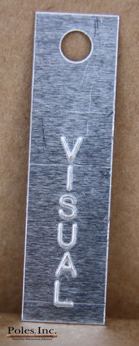 Visual Tags Rectangle Aluminum (Bag of 500)