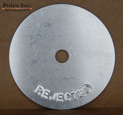 Reject Tags 2" Aluminum Round SILVER (Bag of 250)