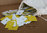 Pole Tag 1" x 1 1/4" Aluminum Yellow one side/White other side (Bag of 500)