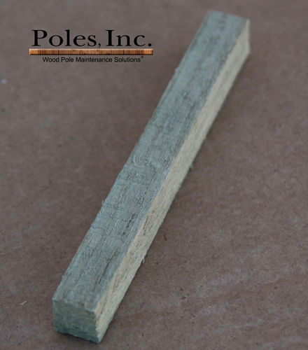 Treated Hardwood Tie Plug ½” x ½” x 4 1/2” (5 Gallon Pail/350 Tie Plugs)
