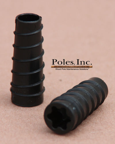 S2R2 Plastic Pole Plug™  BLACK 9/16"  (1 Gallon Pail/300 Plastic Plugs)