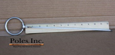 Shell Thickness Indicator 12" with Silver Handle