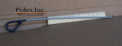 Shell Thickness Indicator 18" with Bent Black Handle