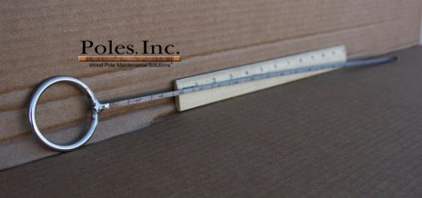 Shell Thickness Indicator 18" with Sliver Handle